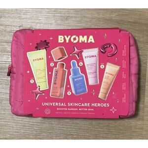 BYOMA Universal Skincare Heroes 5-Piece Kit Skincare Gift Set Jelly Cleanser Bag